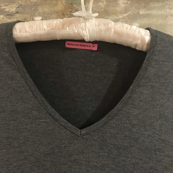 Maternal American Grey and Black Color block Dress - Picture 4 of 4